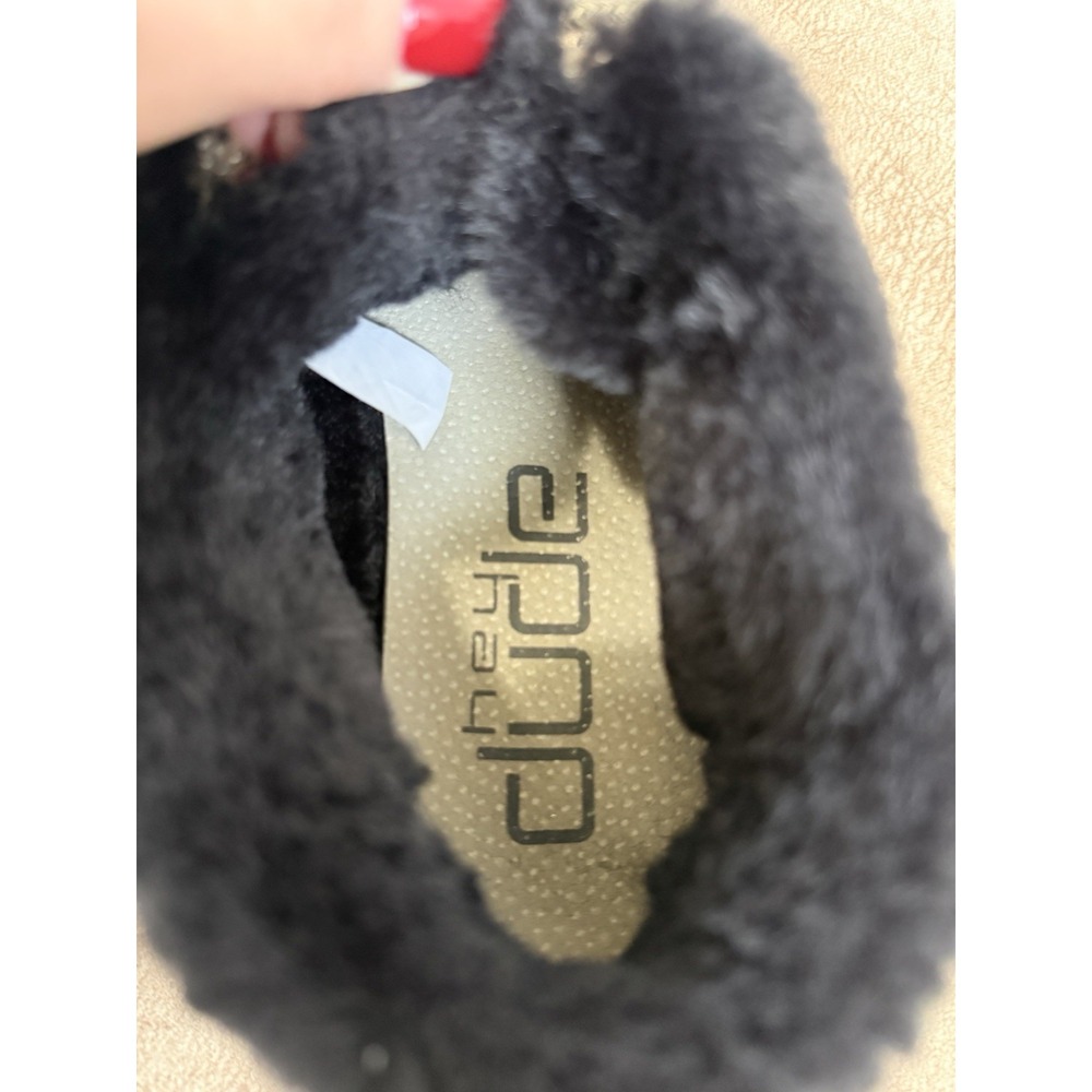 Hey Dude Britt Leopard Print Faux Fur Lined Winter Boots Women's Size 9 - Picture 7 of 12